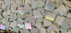 White Rainbow reflective white glass mosaic tile